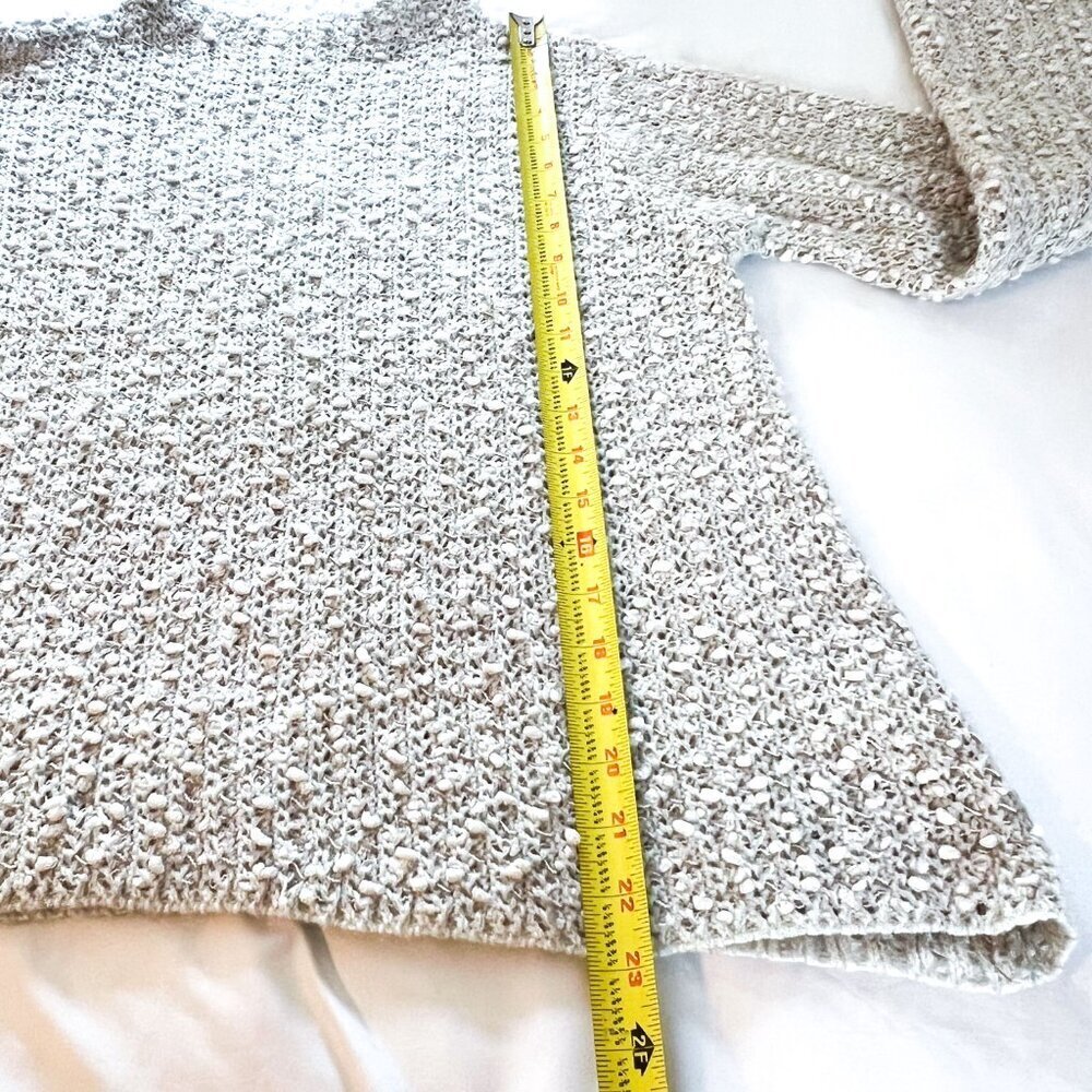 Anthropologie John + Jenn Bell Sleeve Nubby Sweater Small - Picture 7 of 9